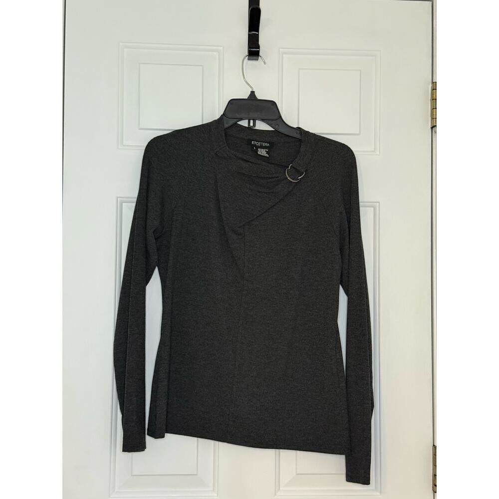 Etcetera grey long sleeve with buckle